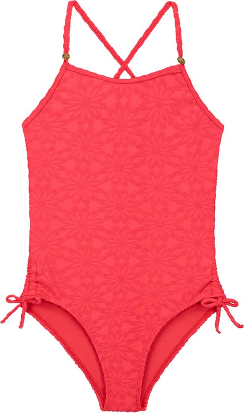 SHIWI Girls LOIS swimsuit daisy structure Badpak - blossom pink daisy - Maat 158/164