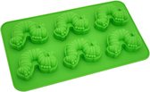 Muffinbakvorm, siliconen, groen, 27 x 18 x 3 cm
