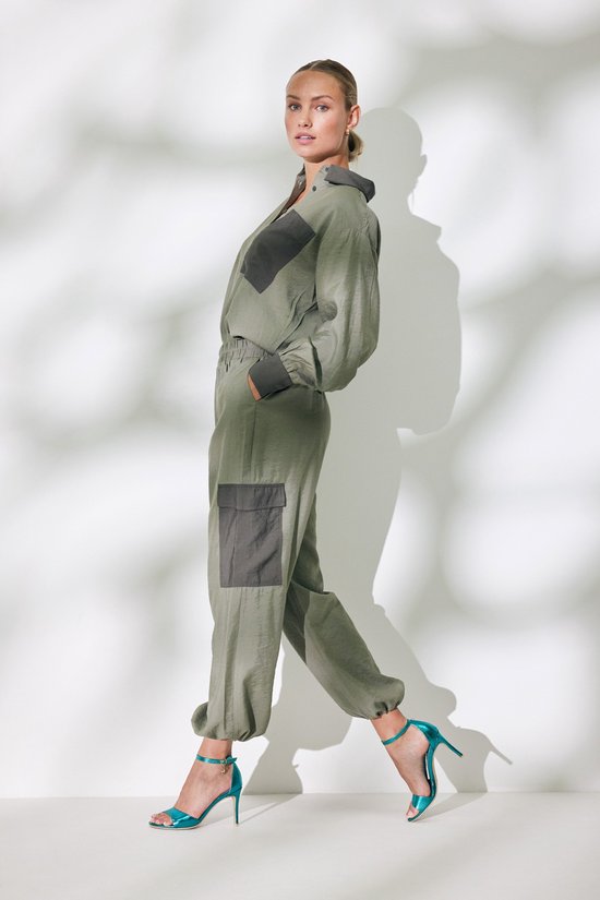 Pantalon cargo Mexx avec Hem à cordon de serrage Femme - Kaki - Taille XS