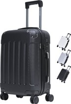 Valise Bagage à main Pathsail® 40L x 55CM - ABS - Chariot léger - Incl. Antivol TSA et Spinner - Zwart