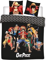 One Piece Dekbedovertrek Zwart 240 X 200 Cm Polyester