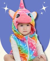 BoefieBoef Schattige Zomer Dieren Baby Rompers Unicorn - Leuke Onesie Eenhoorn - 1 tot 2 jaar - M - Kinderen Peuter Dreumes