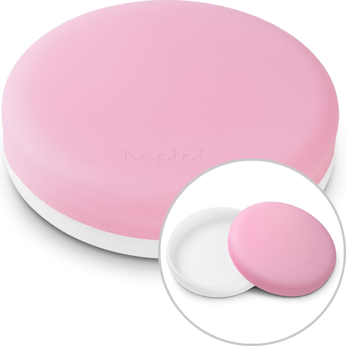 Boplat® Lunchbox - Broodtrommel - Bioplastic - BPA vrij - Wit roze