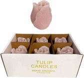 Home Society Boîte à Bougies Tulipe 6 pièces Lilas