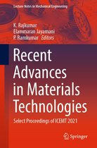 Lecture Notes in Mechanical Engineering - Recent Advances in Materials Technologies
