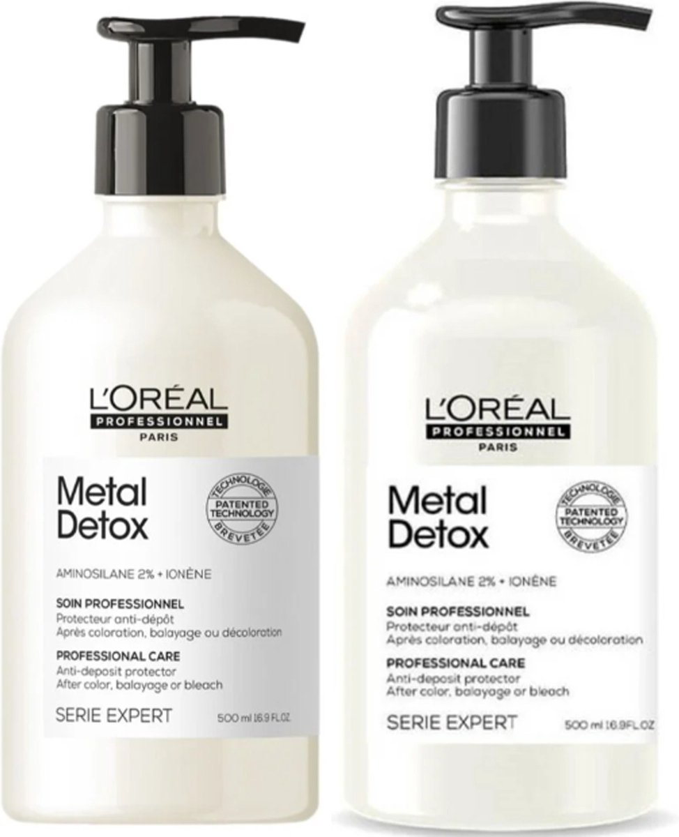 L'Oreal Metal Detox Shampoo 500ml & Conditioner 500ml Set