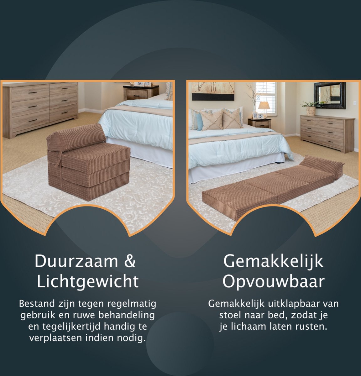 Lounge Pug Oliver Vloer Zitzakbank Corduroy Ivoor- Big Bertha Original NL