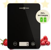 Keukenvriend.nl - (Cadeau gratuit) - Balance de cuisine numérique de précision - Cadeau de piles gratuit - Tare - Fonction Tare - Numérique - Précision de 1 g à 5 kg -