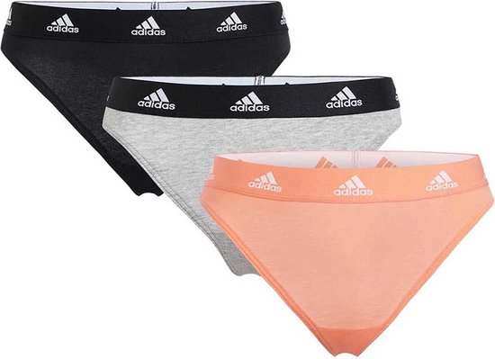 Adidas Sport THONG (3PK) Dames Onderbroek - meerkleurig - Maat XXL