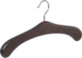 De Kledinghanger Gigant - 6 x Garderobehanger beukenhout wenge gebeitst, 45 cm