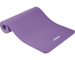 Rebel Active Gymnastiekmat voor Yoga, Pilates, Fitness 183 x 61cm - 1,5cm extra dik - Yoga- en Fitnessmat - Paars - inclusief draagband
