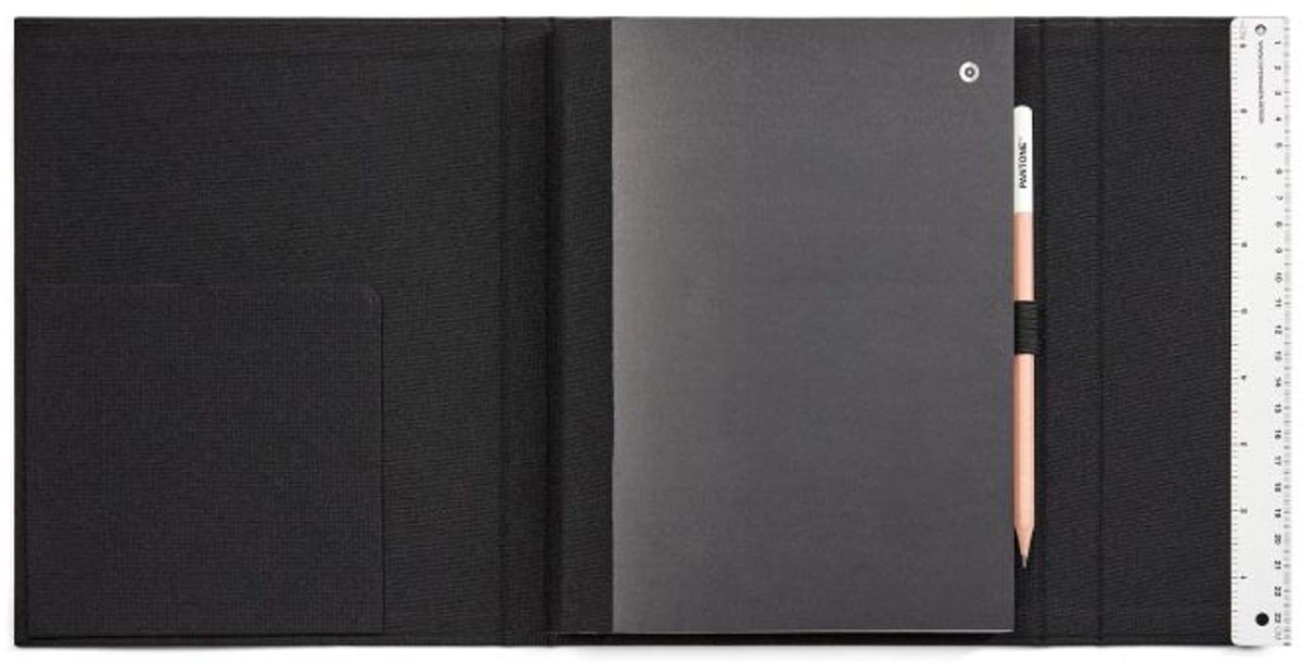 Copenhagen Design - Notitieboek Gelinieerd met Potlood - Black 419 - Papier - Zwart