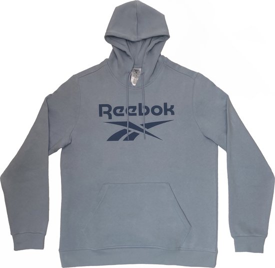 Reebok RI FLC BIG LOGO HOOD - Heren Trui - Blauw - Maat S