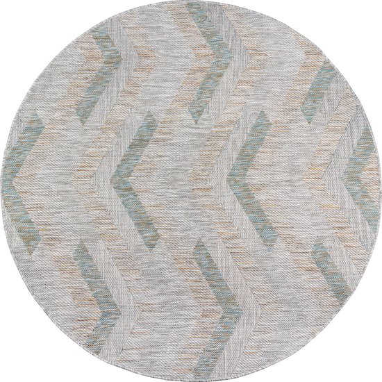 HomebyHome Outdoor tapijt, weerbestendig, 80 x 150 cm, sisal-look, strepen, design, loper, beige - balkontapijt, waterdicht, keukentapijt, voor tuin, terras, camping, buitentapijt