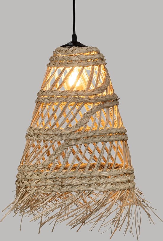 Atmosphera Hanglamp Lahys - E27, niet inbegrepen - Ø28xH48cm - Naturel
