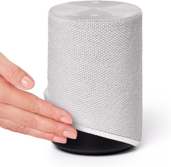 Soundskins - Luxe textielhoes / Luidsprekeraccessoire - Compatibel met Sonos Era 100 - Wit van Soundskins — afbeelding 3