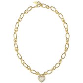 GUESS Amami Dames Ketting Staal - Goud