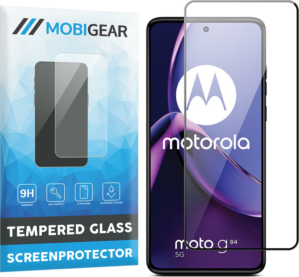 Mobigear Screenprotector geschikt voor Motorola Moto G84 Glazen | Mobigear Premium Screenprotector - Case Friendly