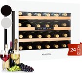 Klarstein Vinsider 24 Built-in Uno Cave à vin encastrable - 24 Bouteilles - 57 Litres - Wit