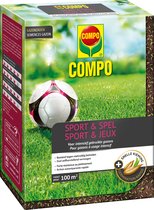 COMPO Lawn Seed Sports et jeux - pour pelouses à usage intensif - résistant au trafic fréquent - boîte 2 kg (100 m²)