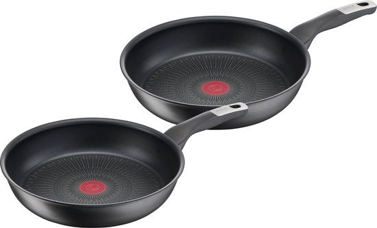 Tefal Unlimited - Pannenset - Ø22 en Ø28 cm - Inductie - Anti-aanbaklaag - Duurzaam