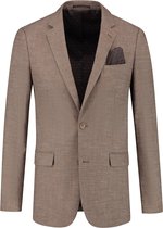 Gents - Colbert linnenlook bruin - Maat 44