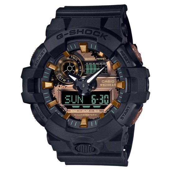 Casio G-Shock GA-700RC-1AER Horloge - Kunststof - Zwart - Ø 52 mm