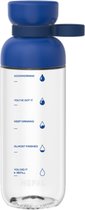 Mepal Waterfles met Unieke Maataanduiding - 500 ml - Motiverende Drinkfles met Extra Drinkgemak - BPA- & Lekvrij - Vivid blue