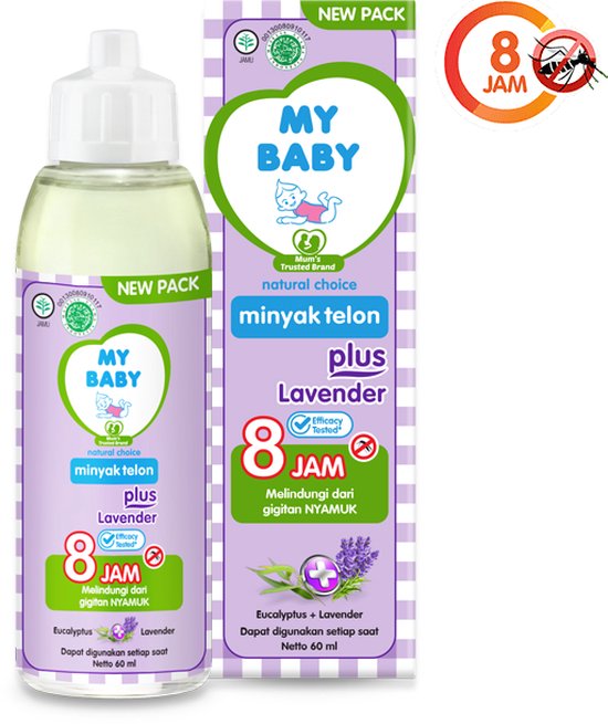 My Baby - Natural Choice - Minyak Telon Lavender - 60ml *Beschermt tegen Muggenbeten