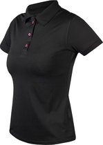 Horka - Polo Shirt - Zwart - Neon Pink - Polygiene - 176