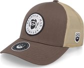 Hatstore- The President Of Beards Patch Brown/Khaki Trucker - Bearded Man Cap