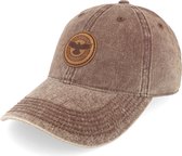 Hatstore- Raven Viking Knot 382 Snow Washed Brown Dad Cap - Vikings Cap