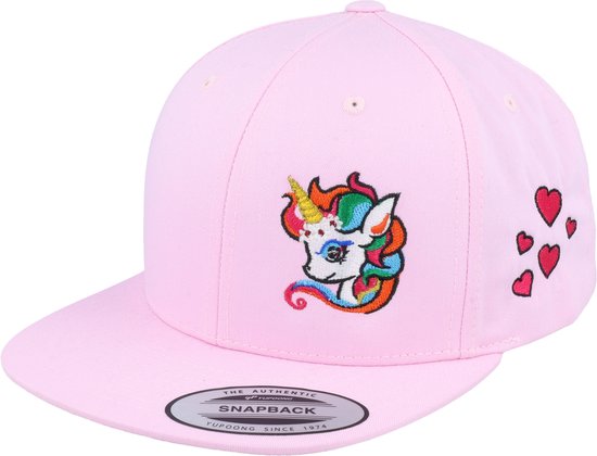 Hatstore- Kids Glorious Unicorn Pink Snapback - Unicorns Cap