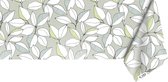 Raved Tafelzeil Lichtgroene Bladeren  140 cm x  100 cm - PVC - Afwasbaar