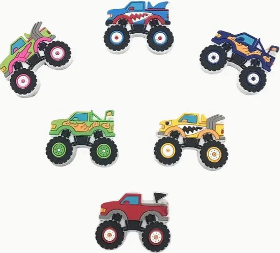 Crocs pins monster trucks - charms voor crocs - pins voor crocs