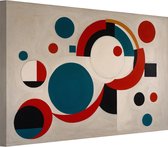 Minimalistische abstracte kunst schilderijen - Abstracte kunst schilderij - Canvas schilderij Modern - Schilderij vintage - Schilderijen canvas - Schilderijen 90x60 cm