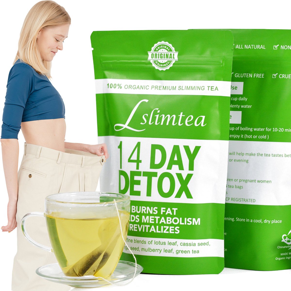 Goedkoopste slimtea - Afslankthee - afvallen met afslank thee - vet verbranden - detox - teatox | verhoogt vetverbranding | onderdrukt eetlust |
