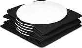 Navaris bordenwarmer XXL tot en met 10 borden | stoffen 32 cm diameter zwart bordenverwarmer | borden verwarmer | bordverwarmer | bord verwarmer | bord warmer warm houd deken | bor