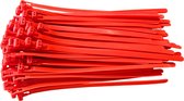 Kortpack - Hersluitbare Kabelbinders/Tyraps - 200mm lang x 7.6mm breed - Neon Oranje - 100 stuks - Treksterkte: 22,2KG - Bundeldiameter: 50mm - Bundelbandjes - Lichten op onder Blacklight - (099.3212)