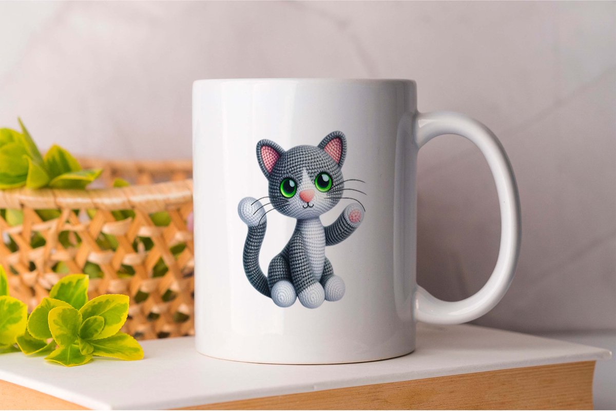 Mok Kat plushy - Cute - Gift - Cadeau - Adorable - Sweet - Charming - Schattig - Lief - Snoezig - Leuk