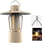 Lanterne de camping rechargeable – Lampe LED portable – Éclairage de secours avec lumière LED COB – Pour camping, randonnée, utilisation en extérieur et en intérieur
