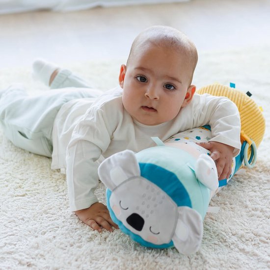 Eurekakids Speelkussen - Baby Tummy Roller van Stof - Kruiprol met Activiteiten en Spiegel - Vanaf 6 Maanden - 47 cm van Eurekakids — afbeelding 5