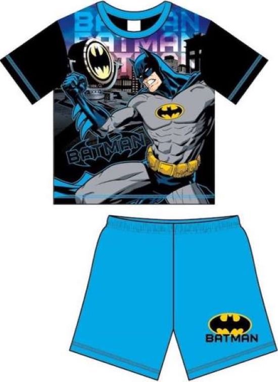 Short Batman - taille 134/140 - Short et t-shirt pyjama Bat Man - bleu/noir