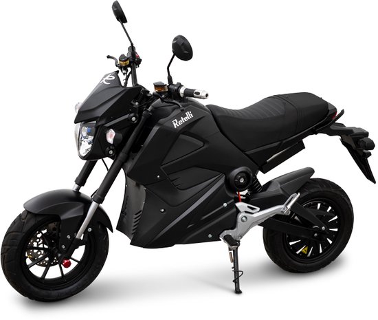 Retelli Drago - elektrische scooter - Sportbrommer - matzwart - 32AH accu - incl kenteken, tenaamstelling en rijklaar maken
