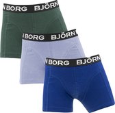 Björn Borg jongens cotton stretch 3P boxers basic blauw & groen - 170/176