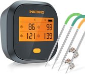 WiFi Vleesthermometer BBQ IBBQ-4T Magnetische Alarm BBQ Thermometer met 4 Probes - 2000mAh Oplaadbaar - Voor Binnen en Buiten Gebruik