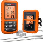 Draadloze Externe Digitale Koken Voedsel Vlees Thermometer met Dubbele Sonde voor Roker Grill Barbecue