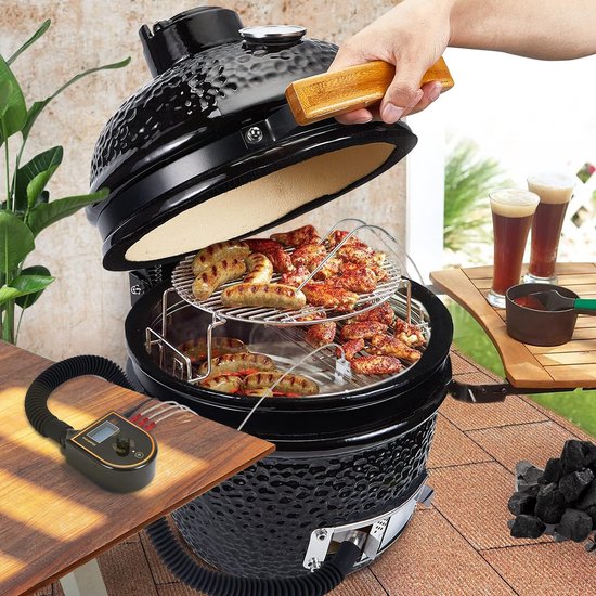 Acesidn Bluetooth BBQ Grill Temperaturregler Mit Smoker-Lüfter - Für Big Green Egg, Kamado Joe & Mehr