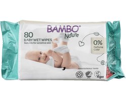 Bambo Nature Billendoekjes - 2 x 80 stuks - Voordeelverpakking