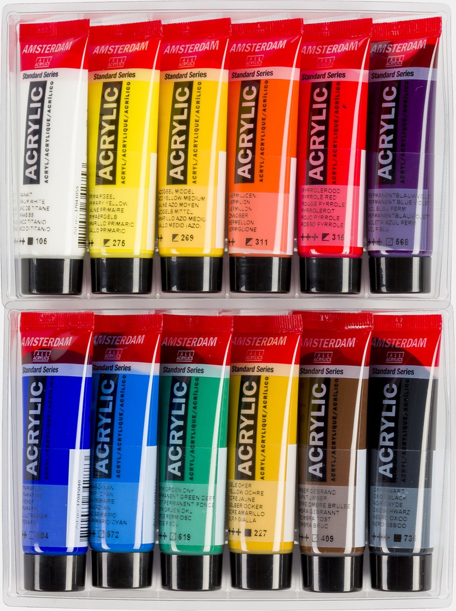 Amsterdam Standard Series acrylverf algemene selectie set | 12 × 20 ml — afbeelding 4